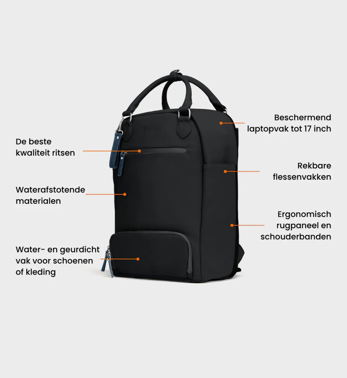 De Backpack - Zwart - Afbeelding 4